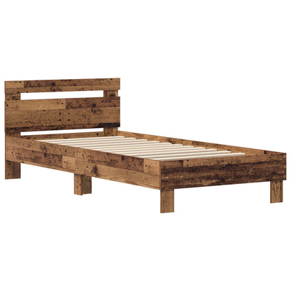 Rám Postele Staré Dřevo 75 X 190 Cm Kompozitní Dřevo