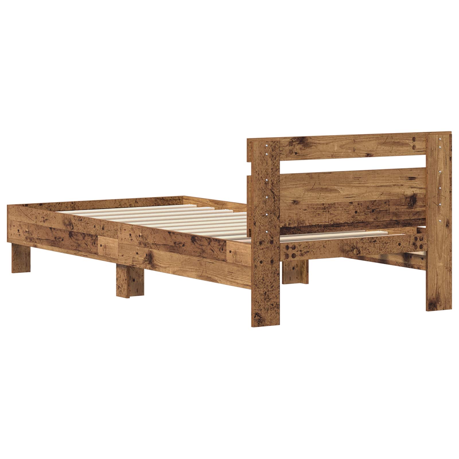 Rám Postele Staré Dřevo 75 X 190 Cm Kompozitní Dřevo