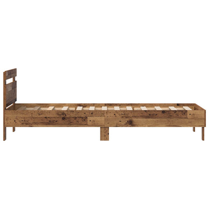 Rám Postele Staré Dřevo 75 X 190 Cm Kompozitní Dřevo