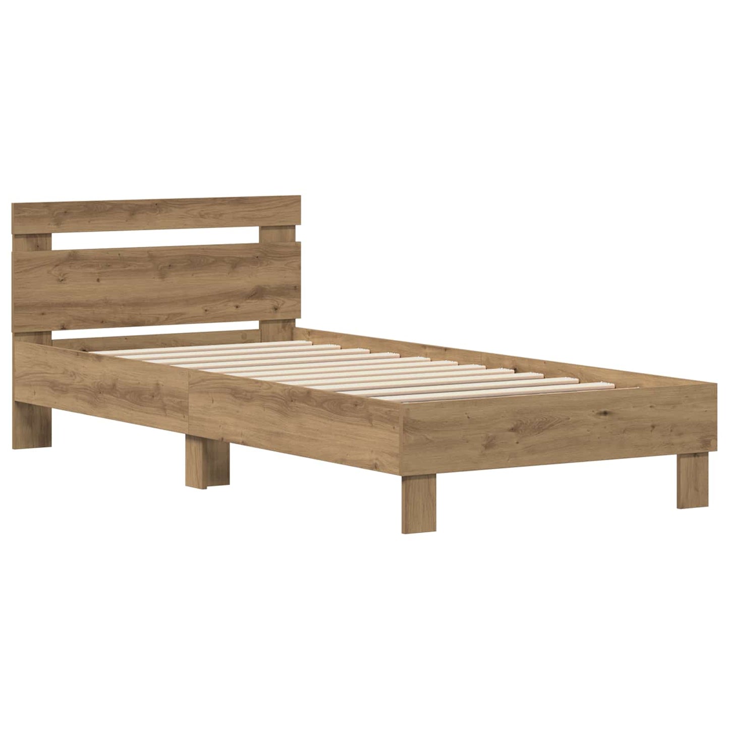 Rám Postele Artisanový Dub 75 X 190 Cm Kompozitní Dřevo