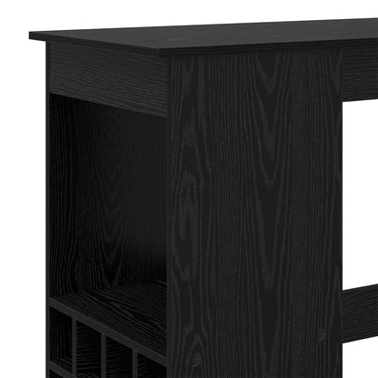 Barový Stůl 90 X 47.5 X 103.5 Cm Kompozitní Dřevo Černý Dub