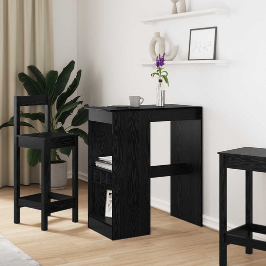 Barový Stůl 90 X 47.5 X 103.5 Cm Kompozitní Dřevo Černý Dub