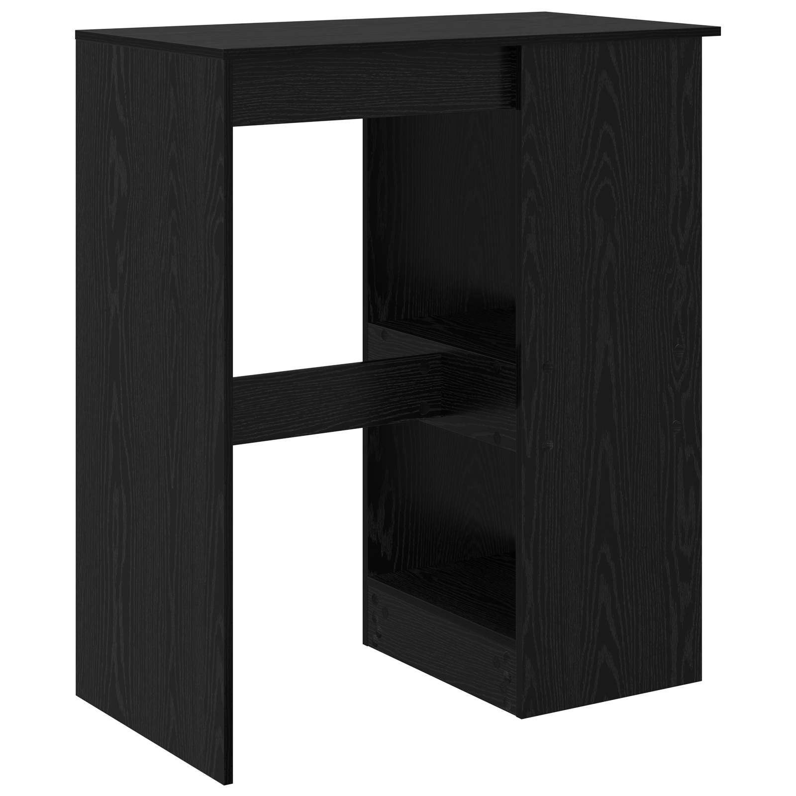 Barový Stůl 90 X 47.5 X 103.5 Cm Kompozitní Dřevo Černý Dub