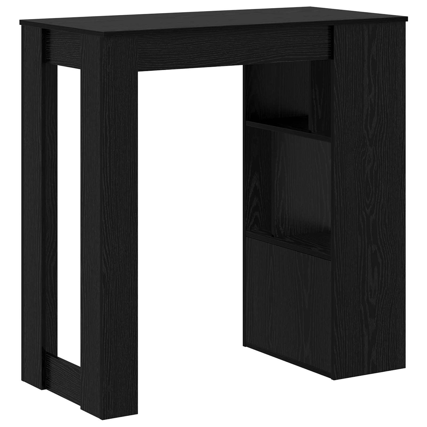 Barový Stůl 102 X 50 X 103,5 Cm Kompozitní Dřevo Černý Dub