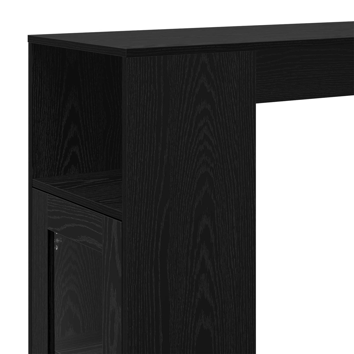 Barový Stůl 101 X 40 X 103,5 Cm Kompozitní Dřevo Černý Dub
