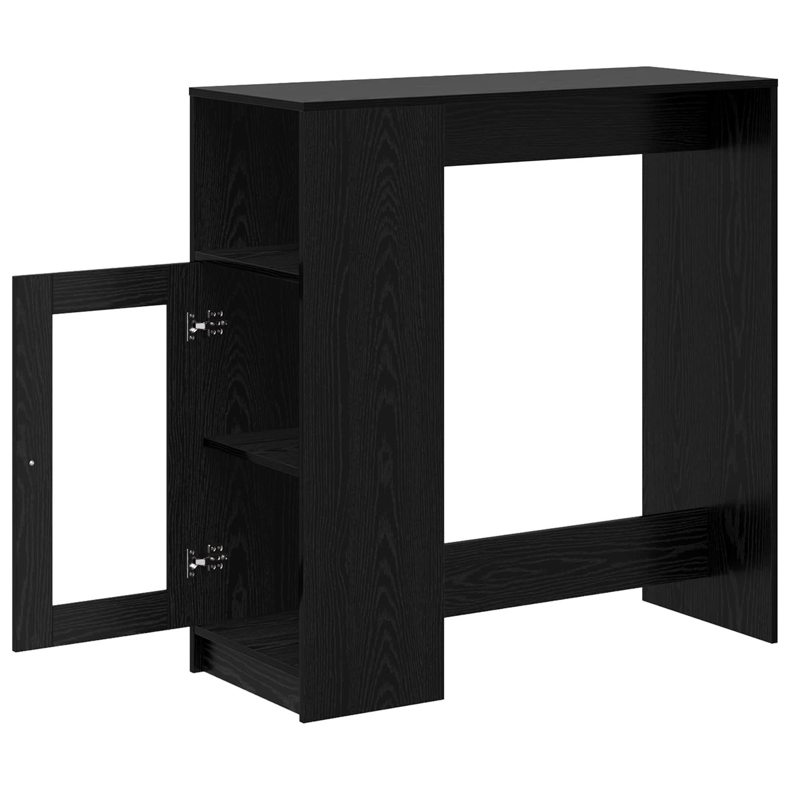 Barový Stůl 101 X 40 X 103,5 Cm Kompozitní Dřevo Černý Dub