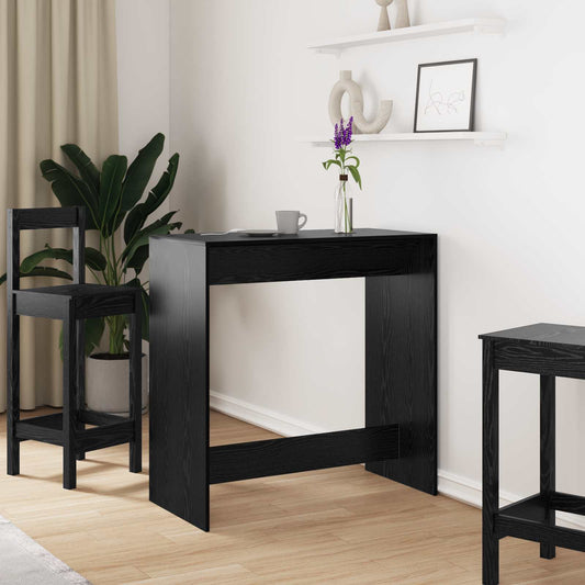 Barový Stůl 102 X 50 X 103,5 Cm Kompozitní Dřevo Černý Dub