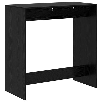 Barový Stůl 102 X 50 X 103,5 Cm Kompozitní Dřevo Černý Dub