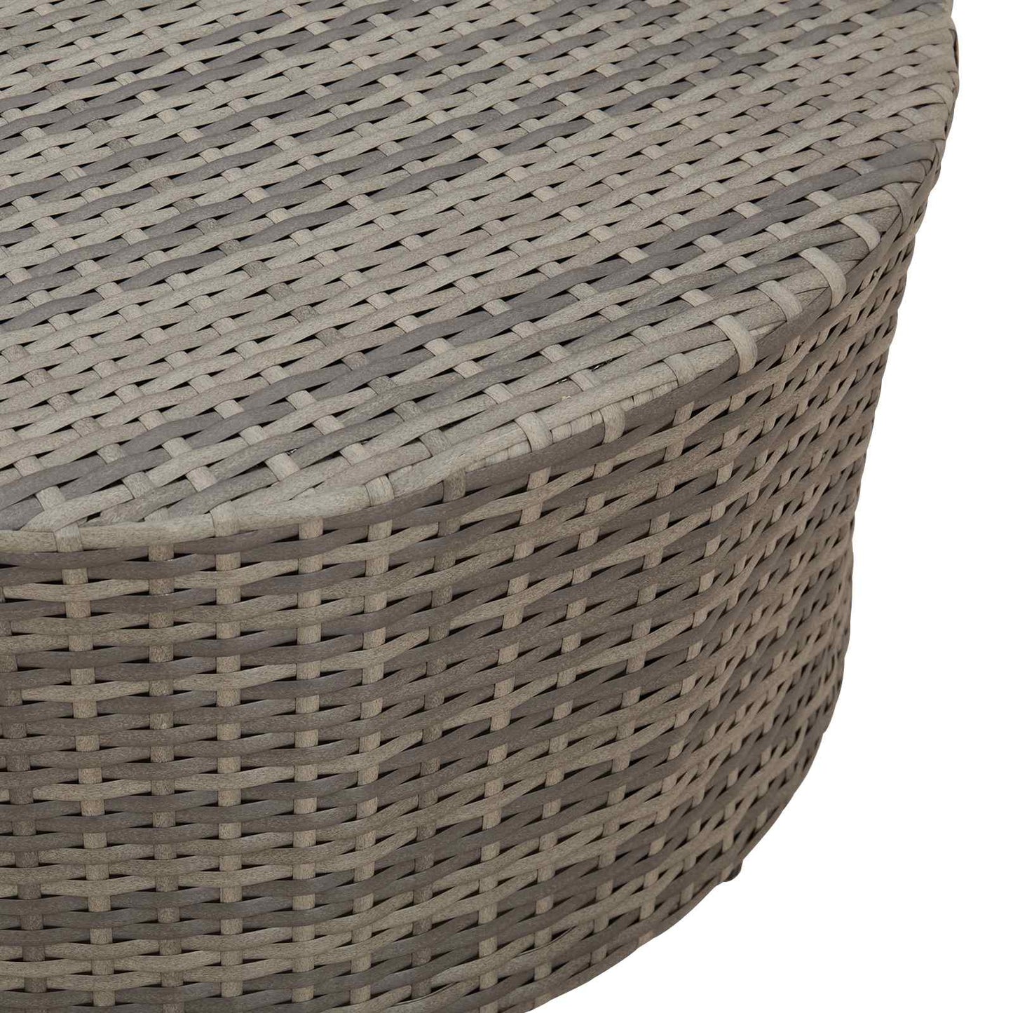 Konferenční Stůl Do Exteriéru Šedý Ø 68 X 30 Cm Polyratan