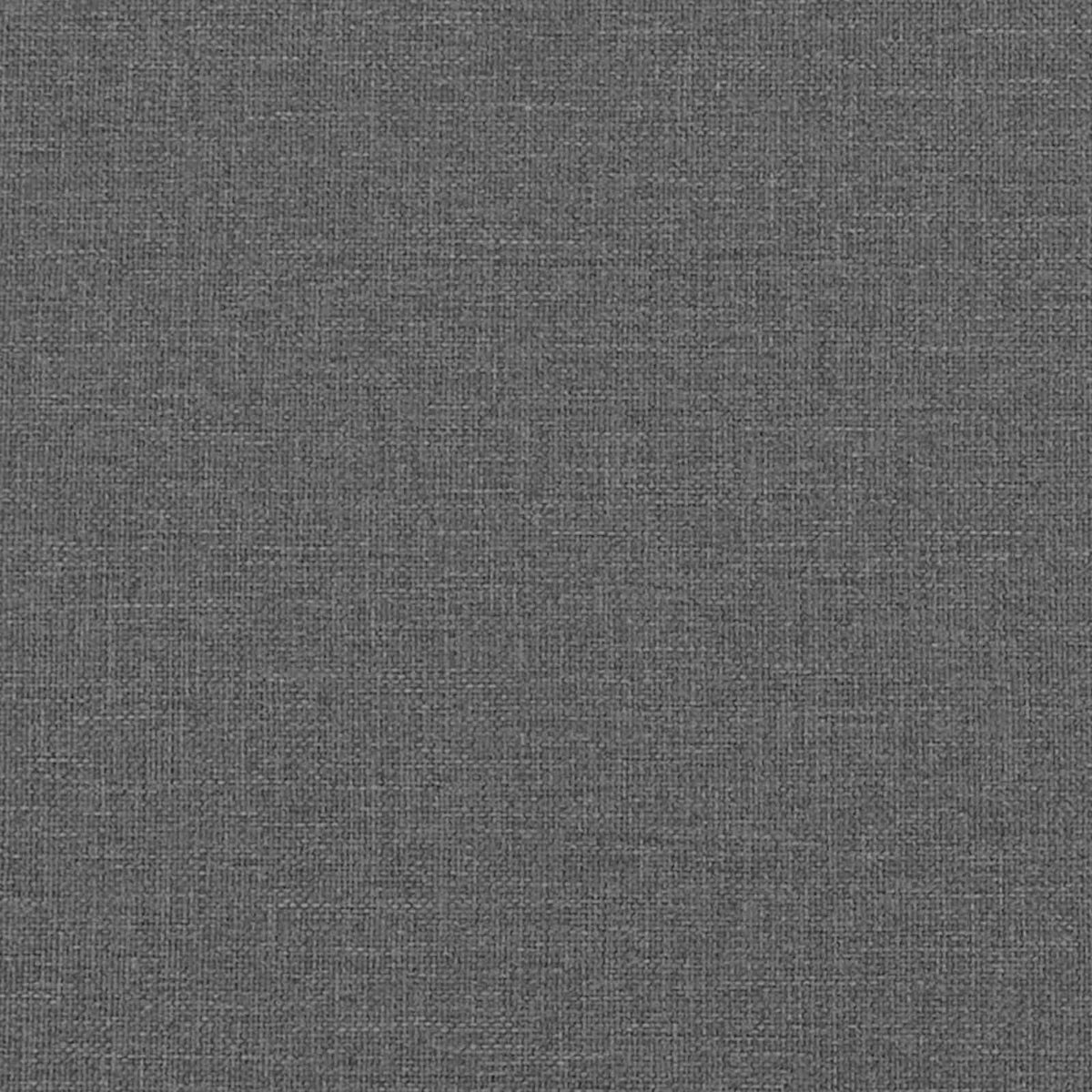 Rám Postele S Čelo Tmavě Šedá 137 X 190 Cm Textil
