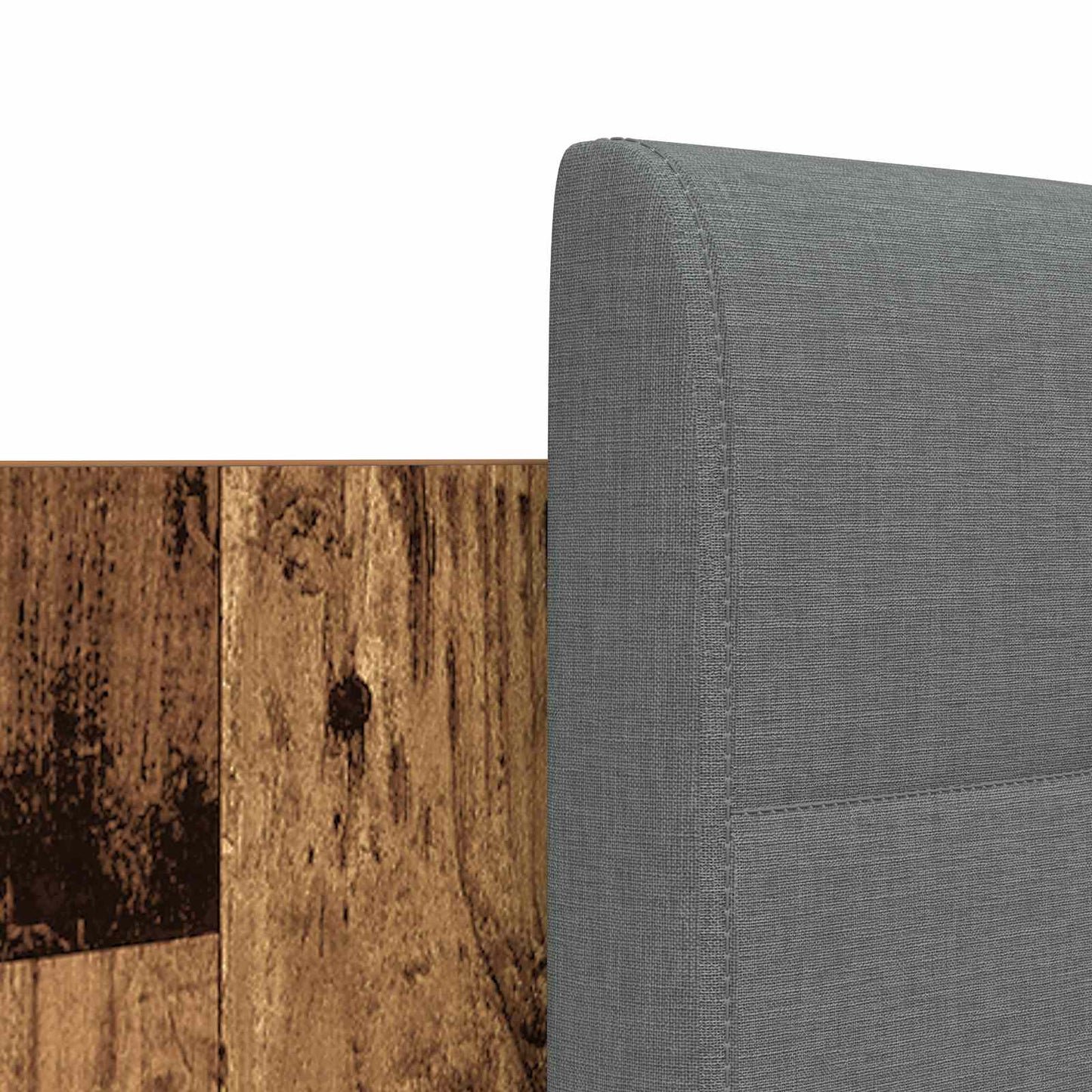 Rám Postele S Čelem Staré Dřevo 200 X 200 Cm Kompozitní Dřevo
