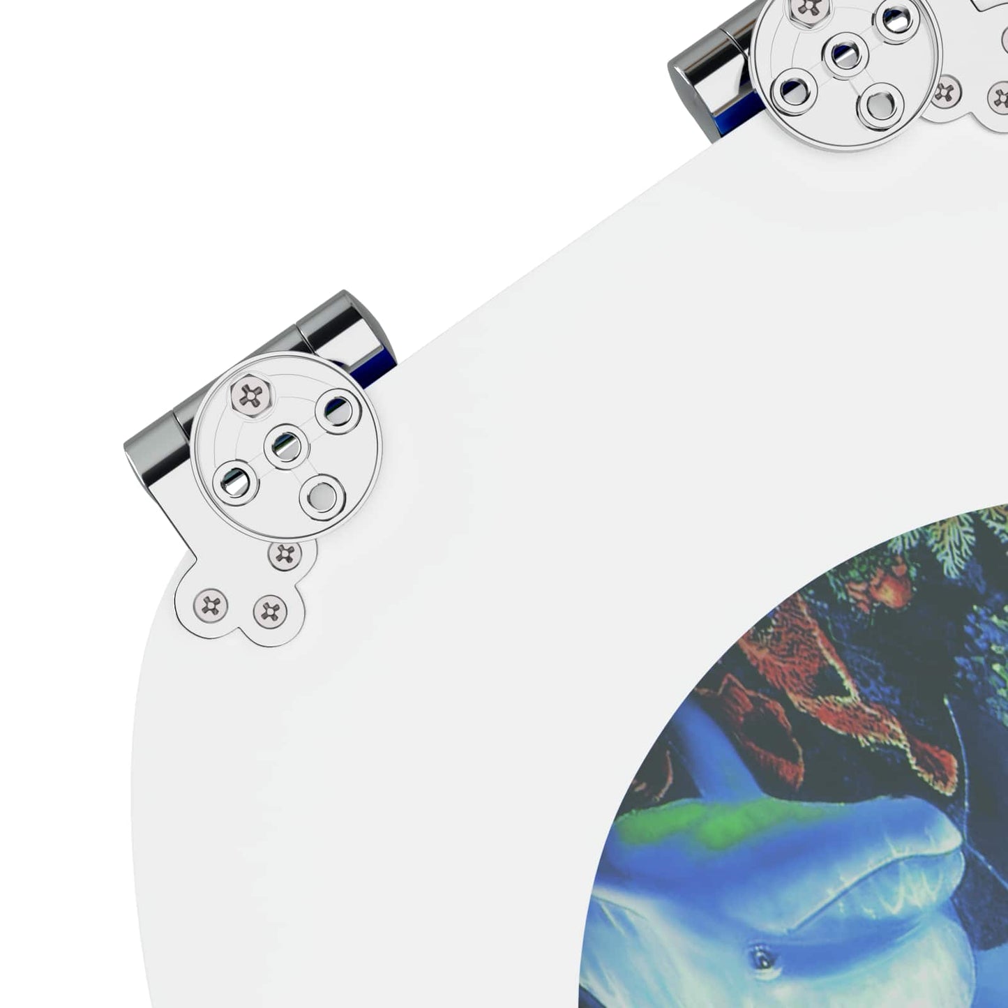 Toaletní Sedátko S Tlumeným Zavíráním 2 Ks Modrá 44 X 38 Cm