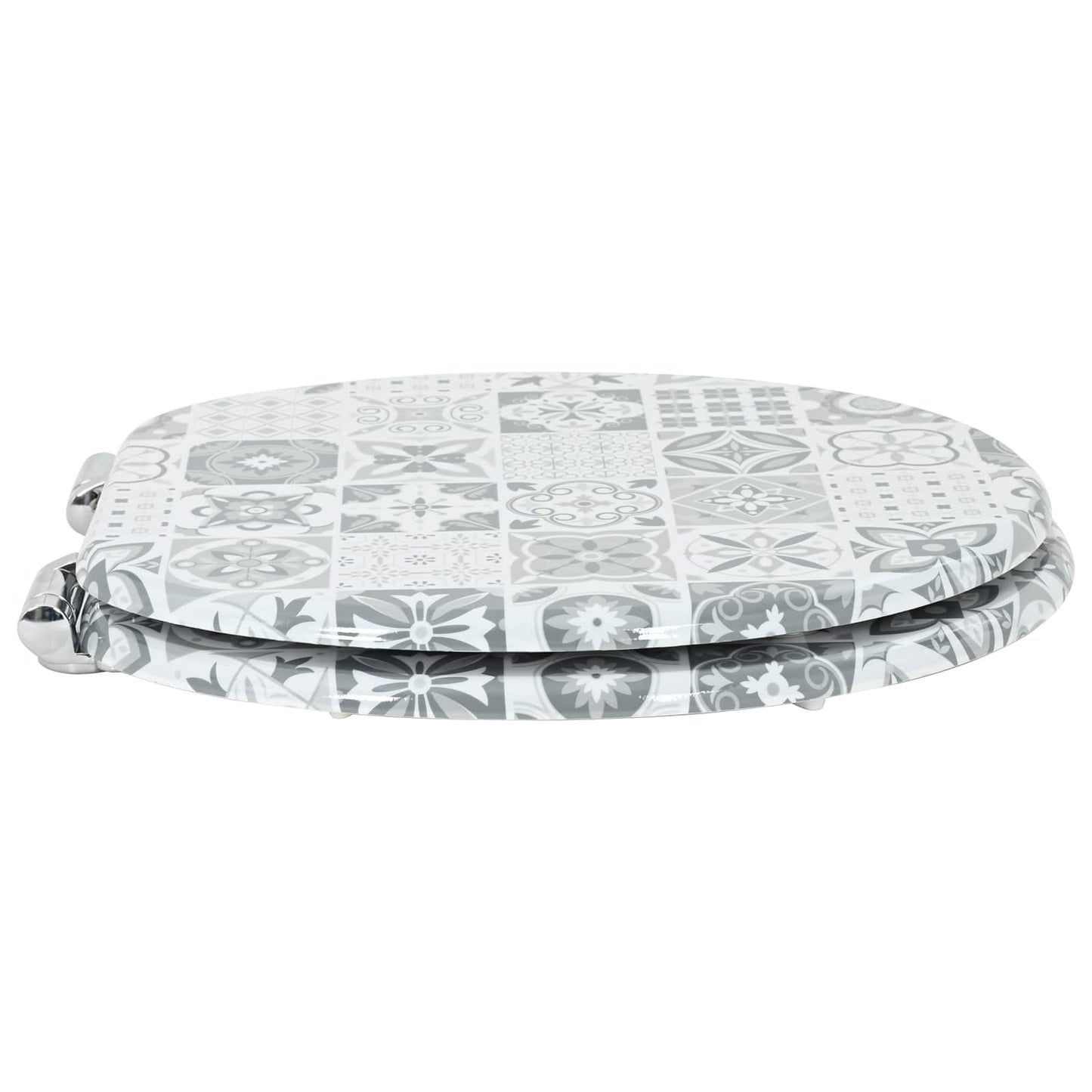 Toaletní Sedátko S Tlumeným Zavíráním 2 Ks Modro-Bílá Porcelán