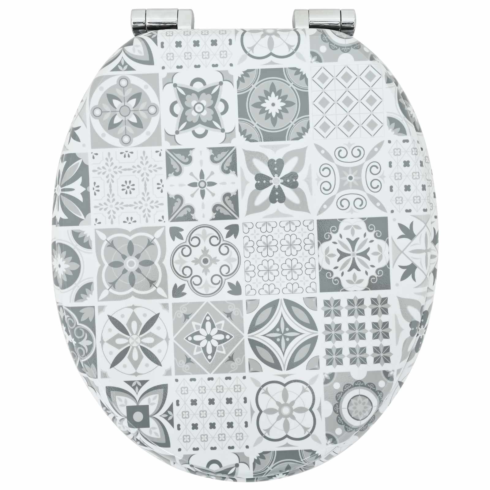 Toaletní Sedátko S Tlumeným Zavíráním 2 Ks Modro-Bílá Porcelán