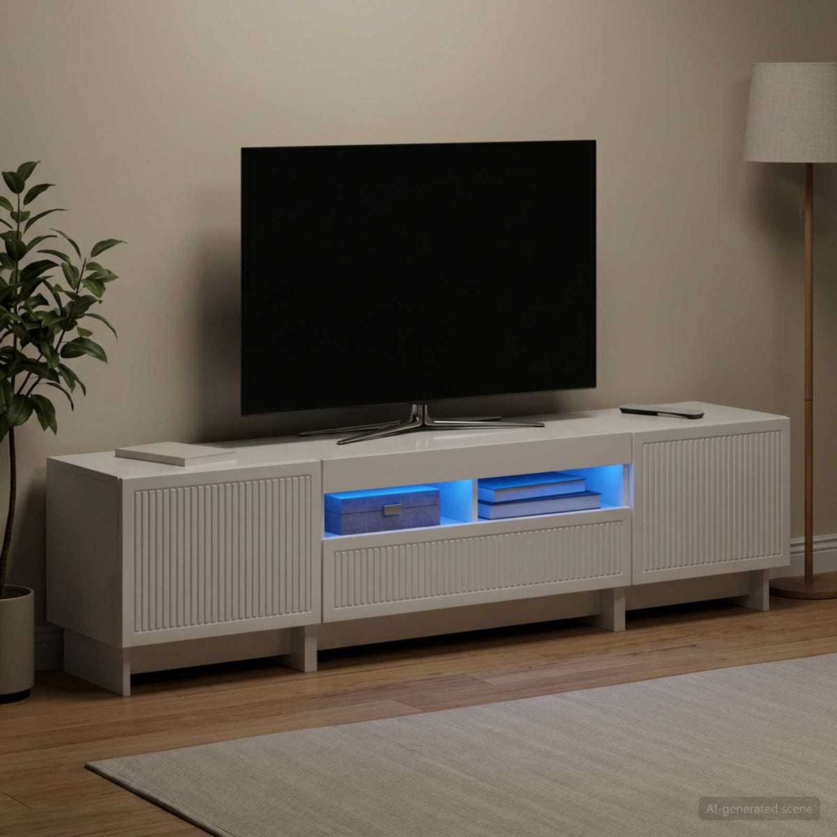 5Dílná Led Tv Skříň Kompozitní Dřevo
