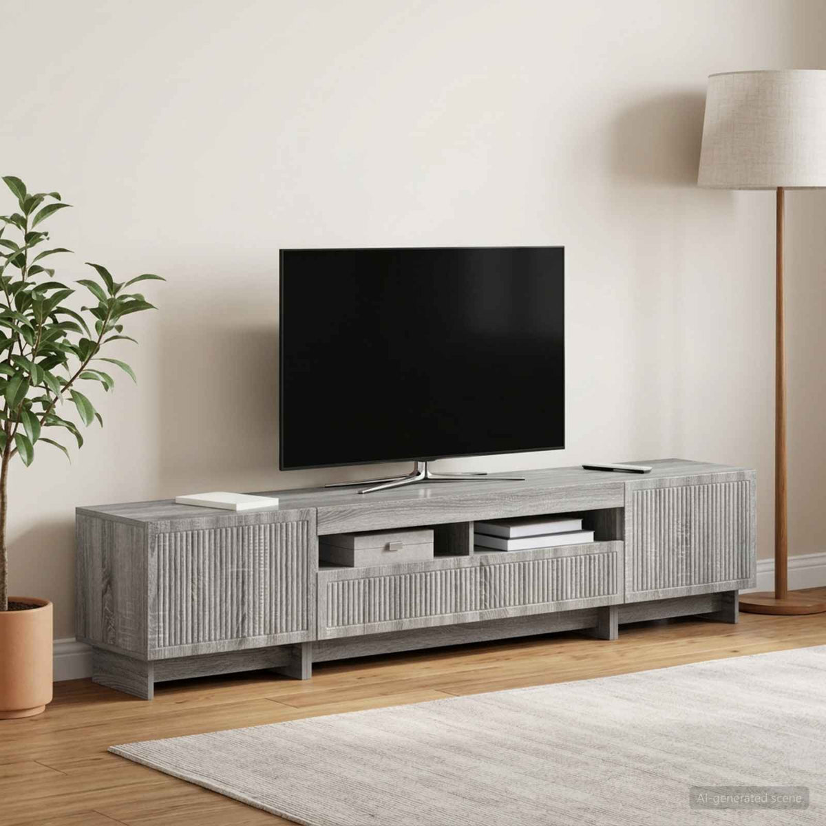 5Dílná Led Tv Skříň Kompozitní Dřevo