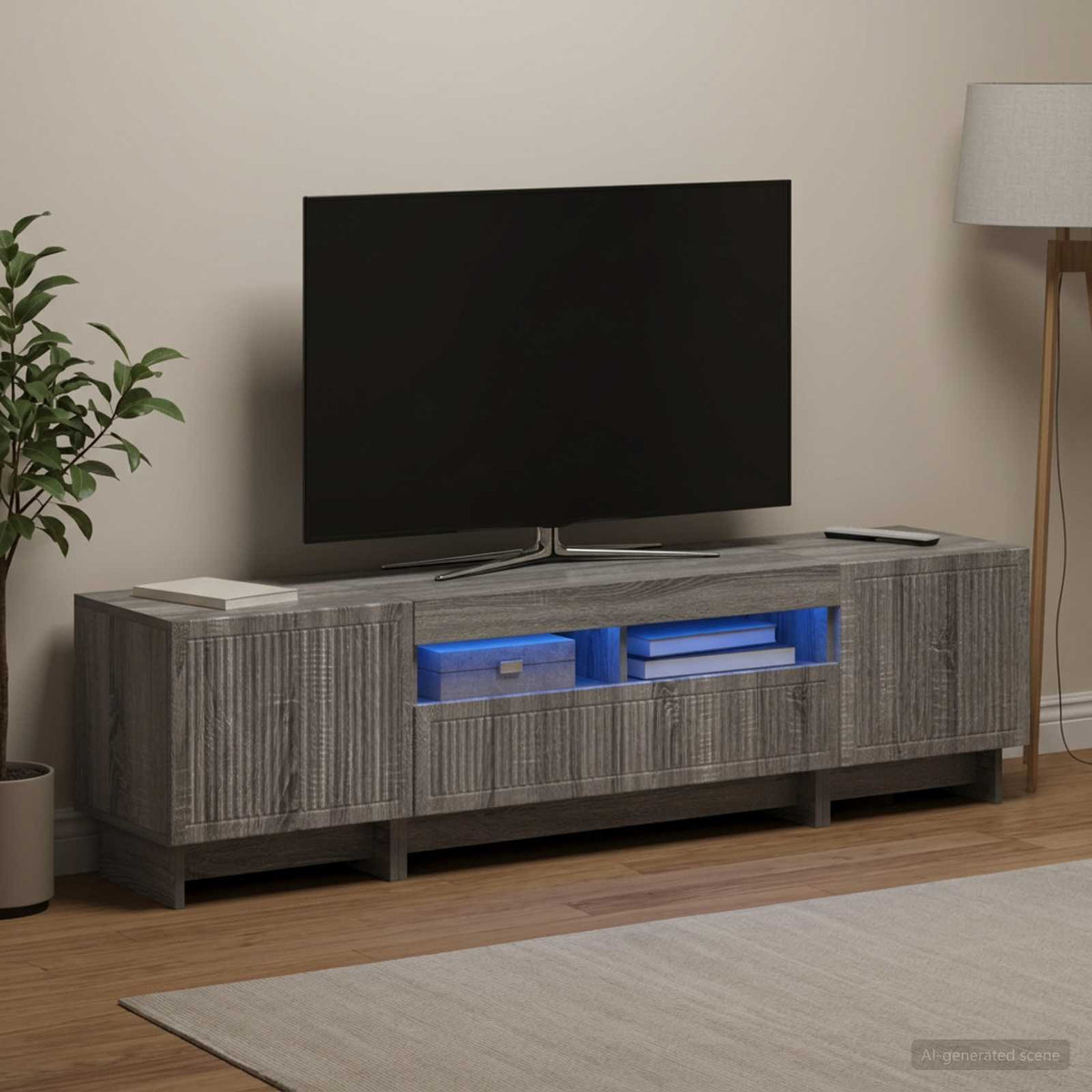 5Dílná Led Tv Skříň Kompozitní Dřevo