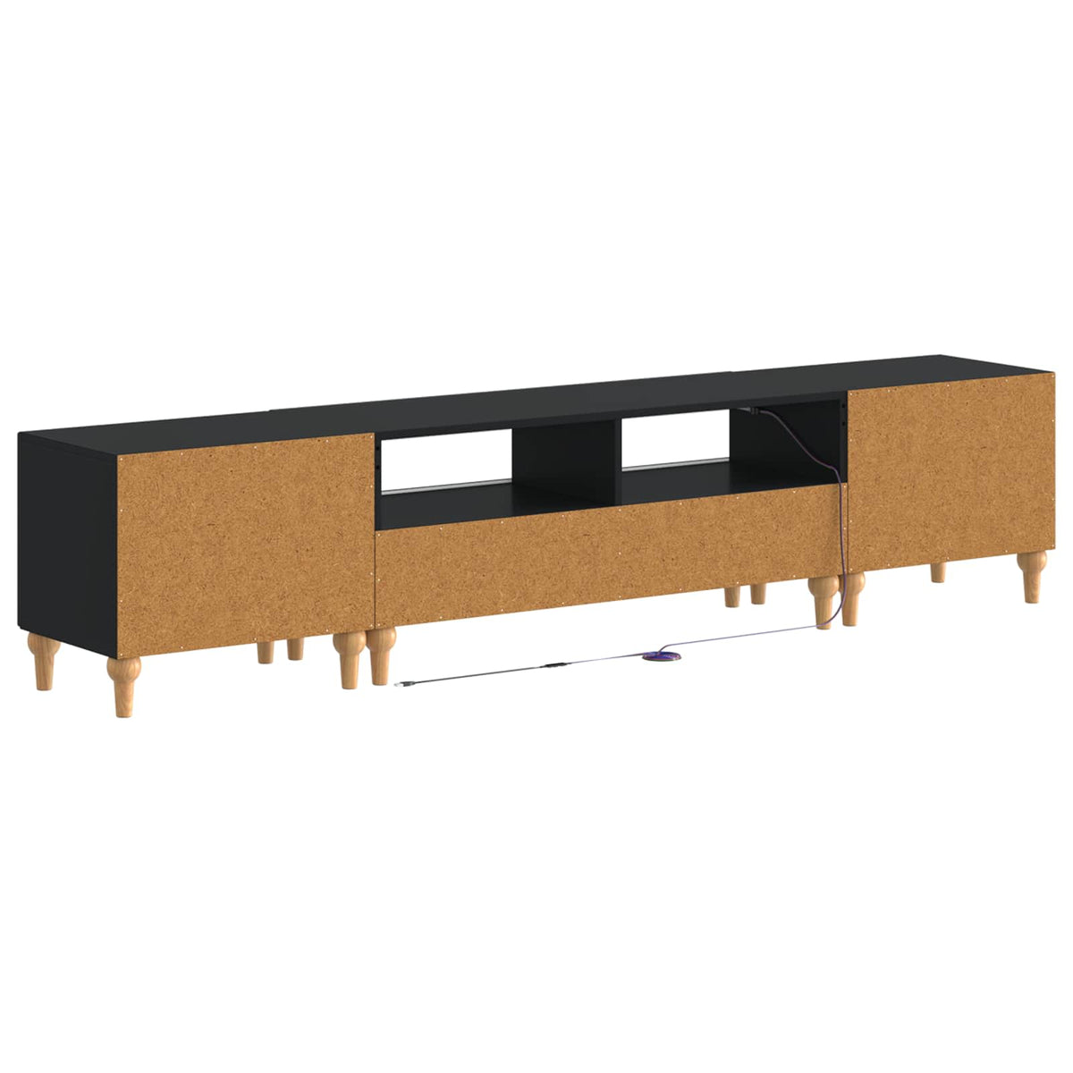 3Dílná Led Tv Skříň Kompozitní Dřevo