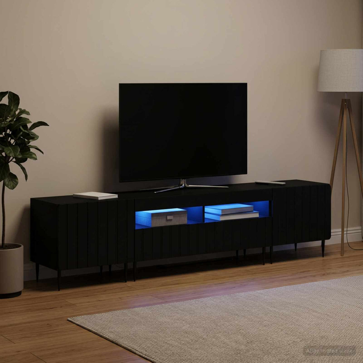 5Dílná Led Tv Skříň Kompozitní Dřevo