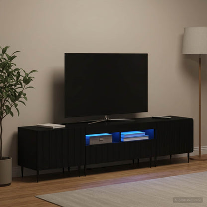 5Dílná Led Tv Skříň Kompozitní Dřevo