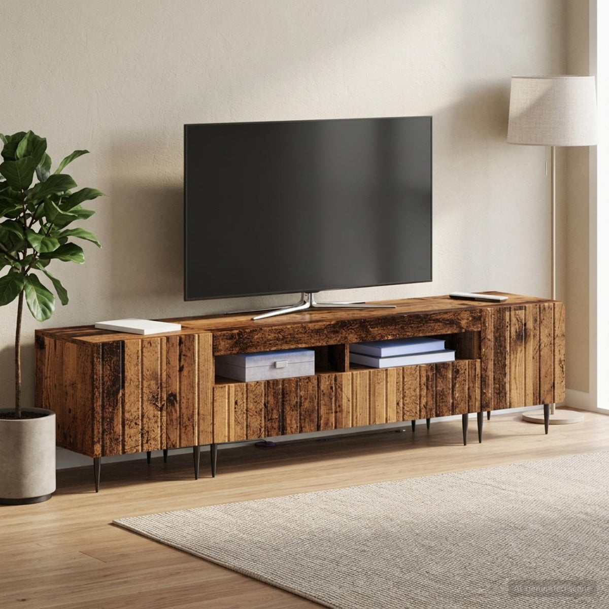 5Dílná Led Tv Skříň Kompozitní Dřevo