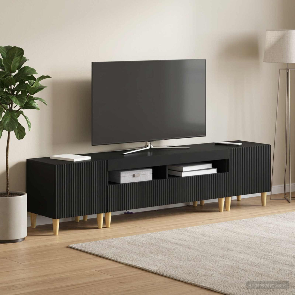 3Dílná Led Tv Skříň Arnhem 3 Ks Kompozitní Dřevo