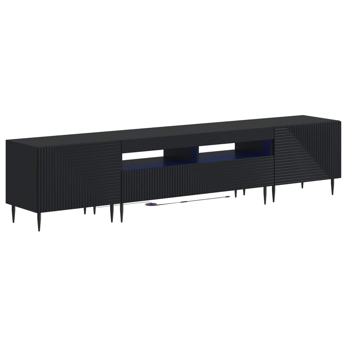 3Dílná Led Tv Skříň Kompozitní Dřevo
