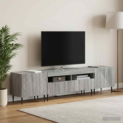 3Dílná Led Tv Skříň Kompozitní Dřevo