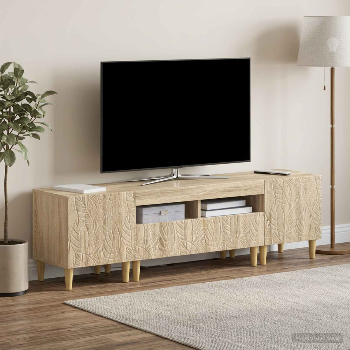 3Dílná Led Tv Skříň Delft Kompozitní Dřevo