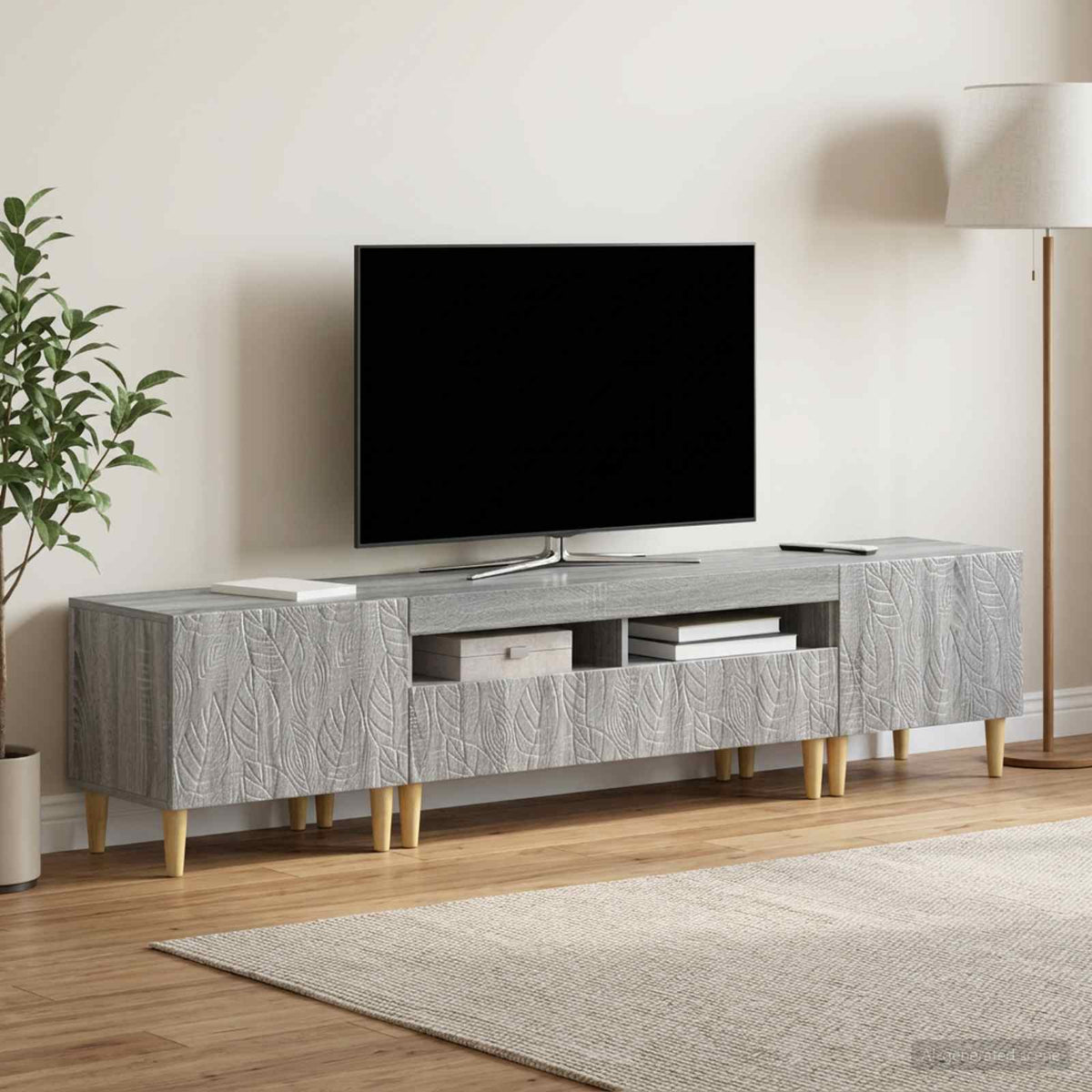 3Dílná Led Tv Skříň Delft Kompozitní Dřevo