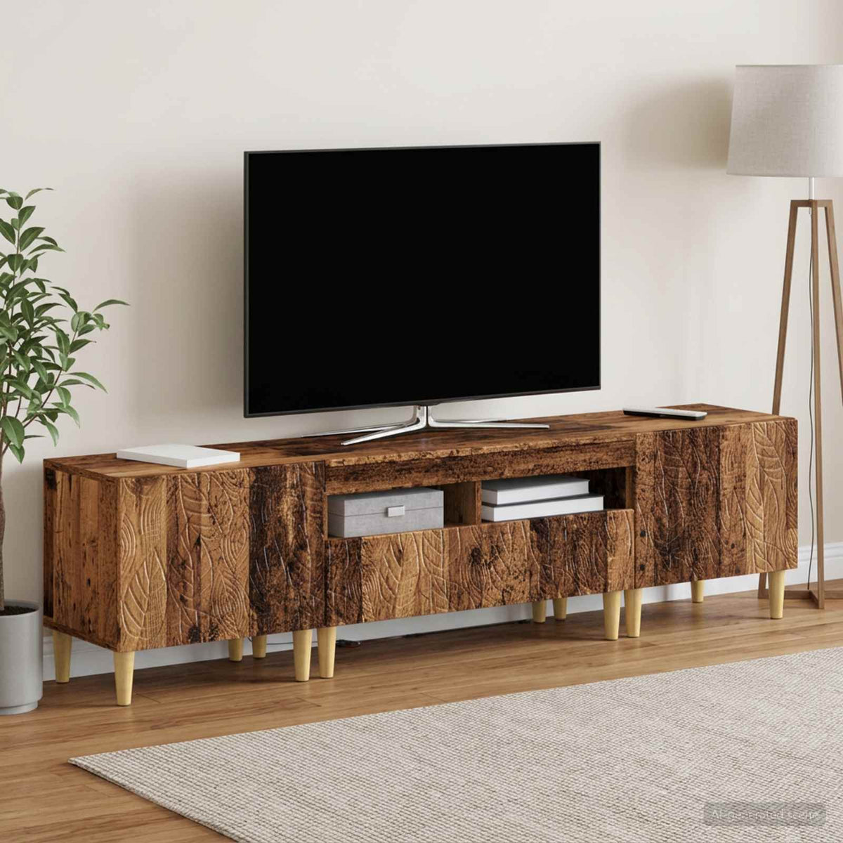 3Dílná Led Tv Skříň Delft Kompozitní Dřevo