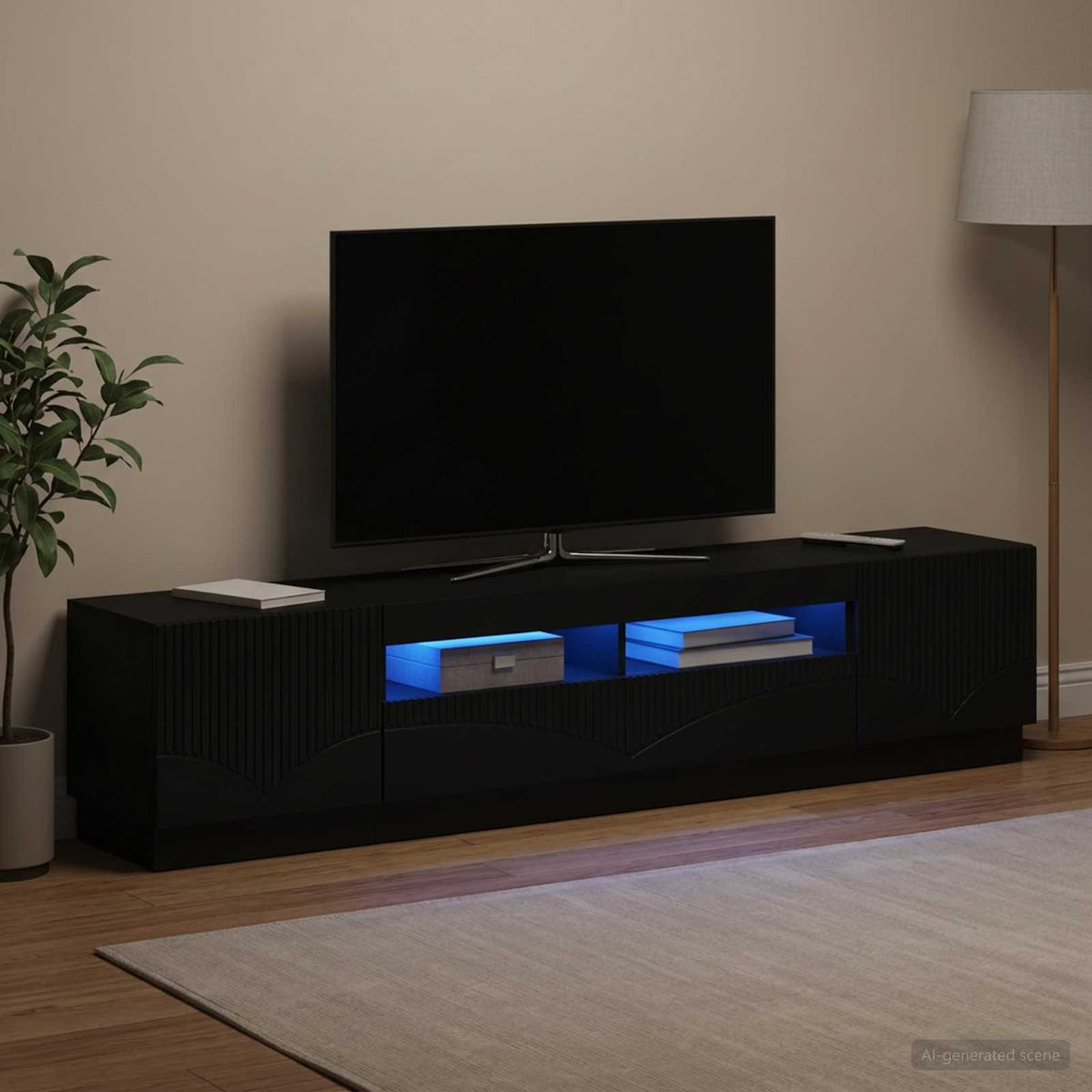Led Tv Skříň Hoorn 3 Ks Kompozitní Dřevo