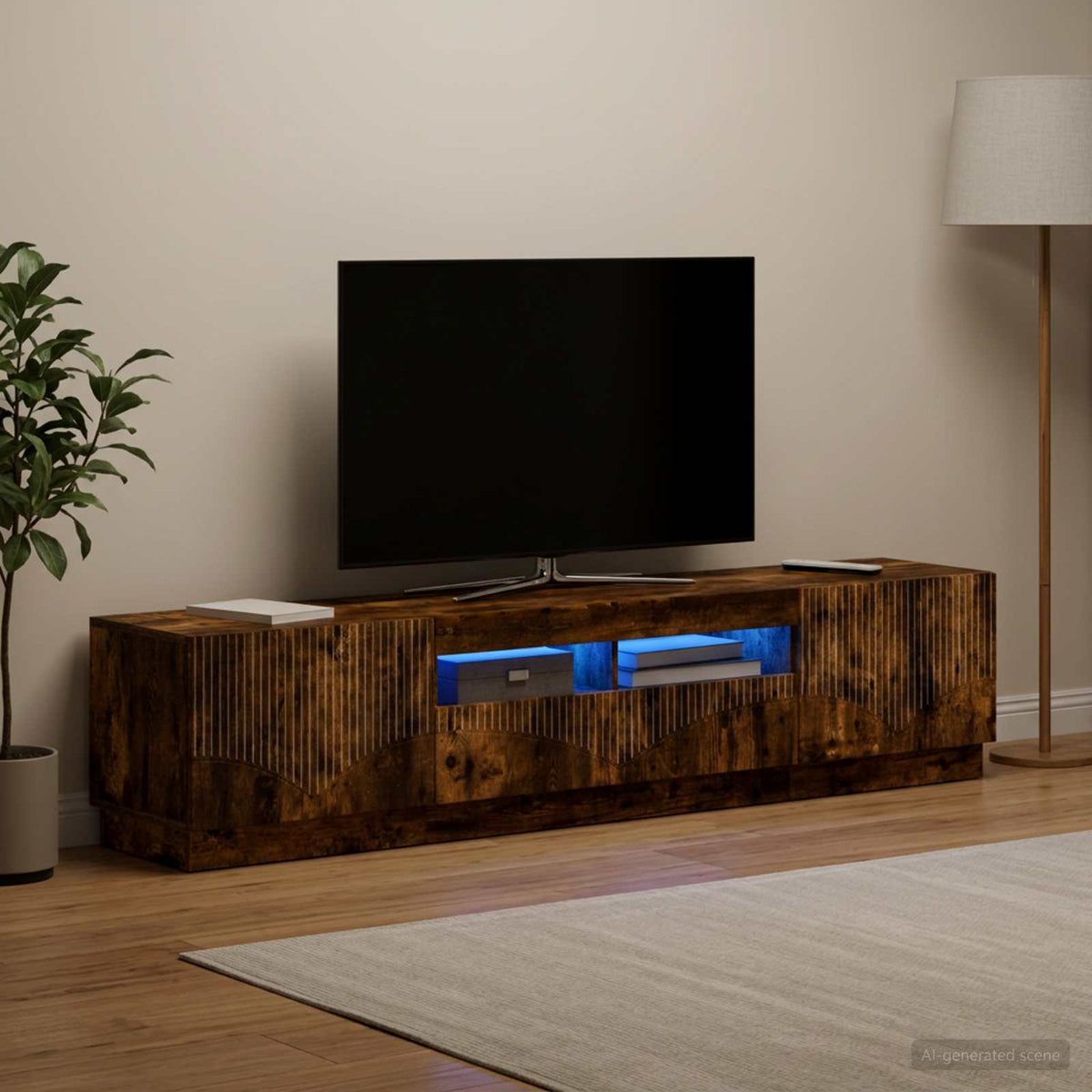Led Tv Skříň Hoorn 3 Ks Kompozitní Dřevo