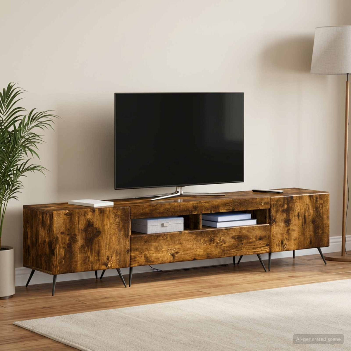 Led Tv Skříň Breda 3 Ks Kompozitní Dřevo