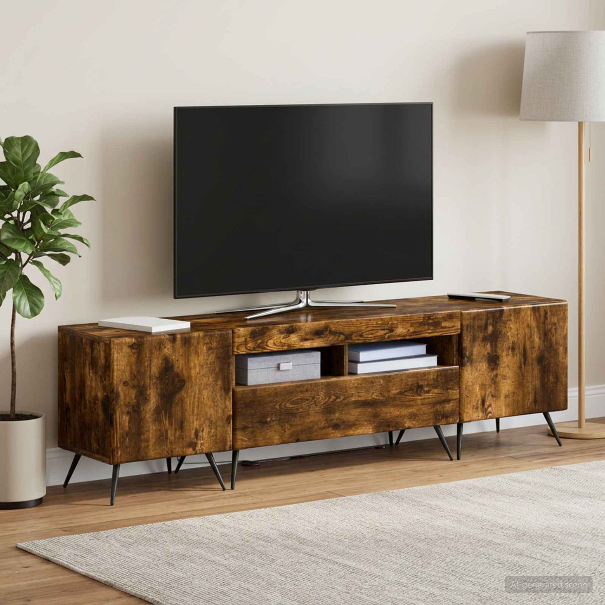 Led Tv Skříň Breda 3 Ks Kompozitní Dřevo
