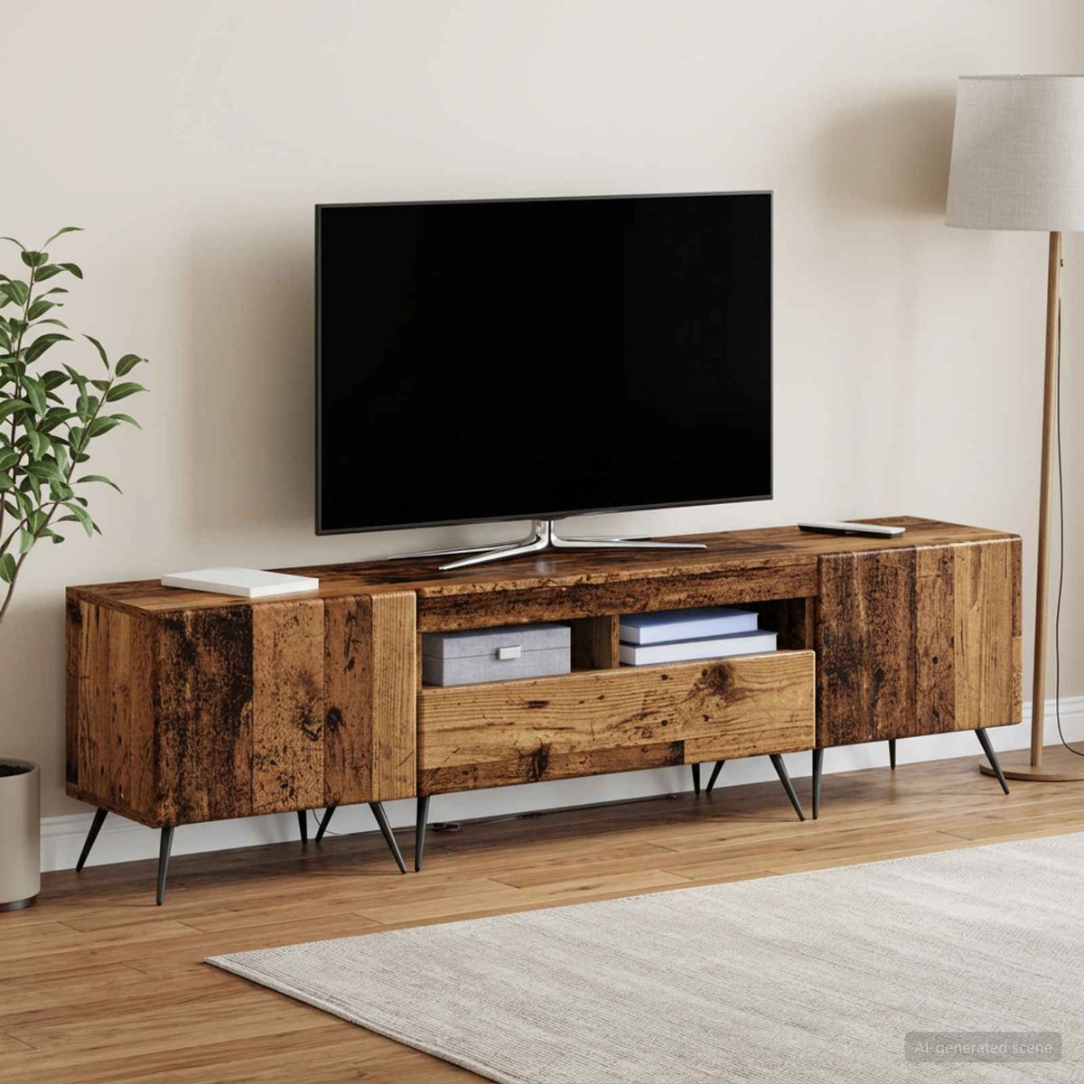Led Tv Skříň Breda 3 Ks Kompozitní Dřevo