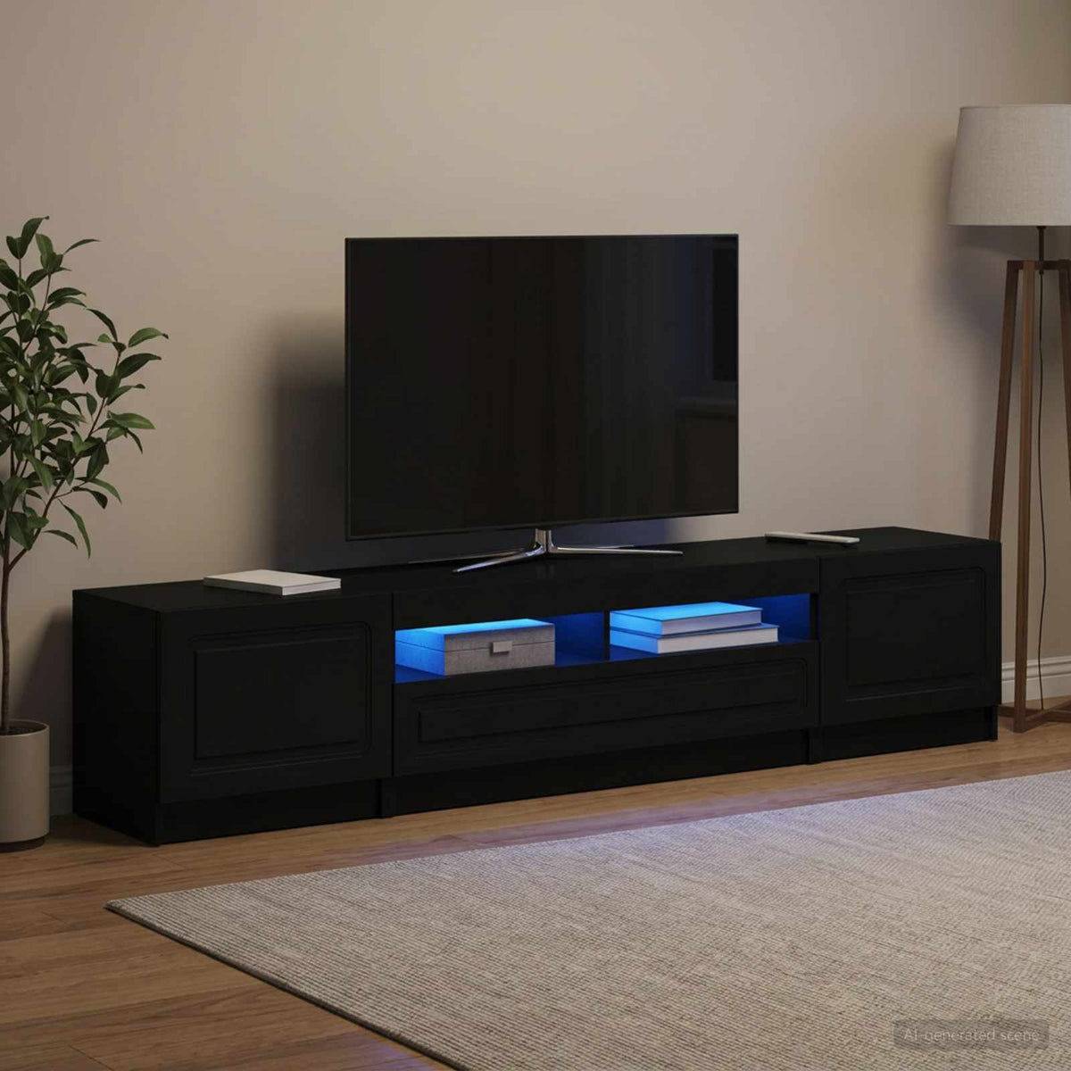Led Tv Skříň Utrecht 3 Ks Kompozitní Dřevo