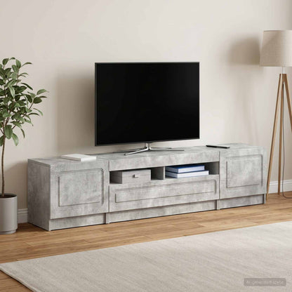 Led Tv Skříň Utrecht 3 Ks Kompozitní Dřevo