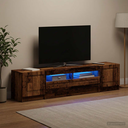 Led Tv Skříň Utrecht 3 Ks Kompozitní Dřevo