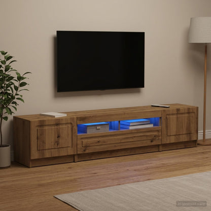 Led Tv Skříň Utrecht 3 Ks Kompozitní Dřevo