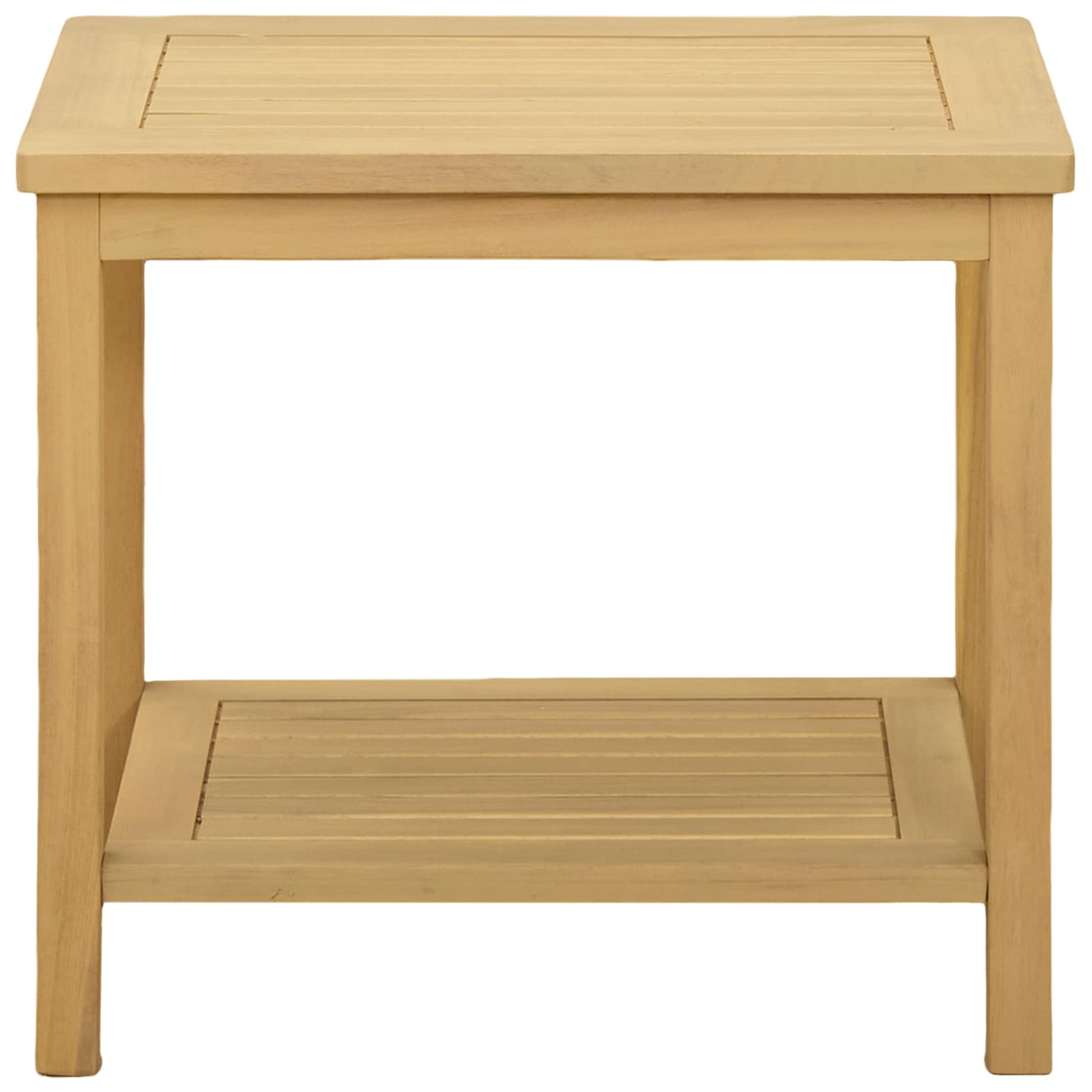 Boční Stůl Přírodní Olej 50 X 35 X 45 Cm Masivní Akátové Dřevo