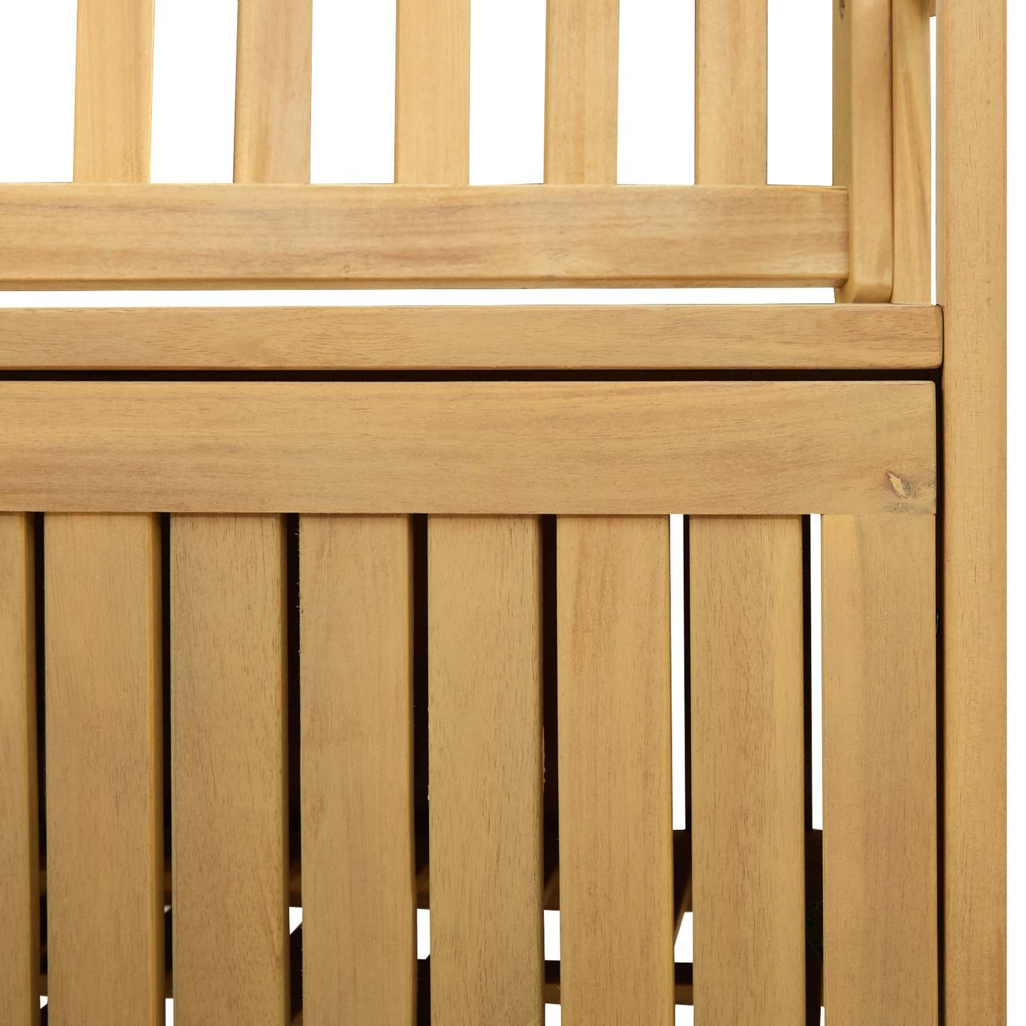 Úložná Lavice 2 -Seater 120 X 63 X 84 Cm Masivní Akácie