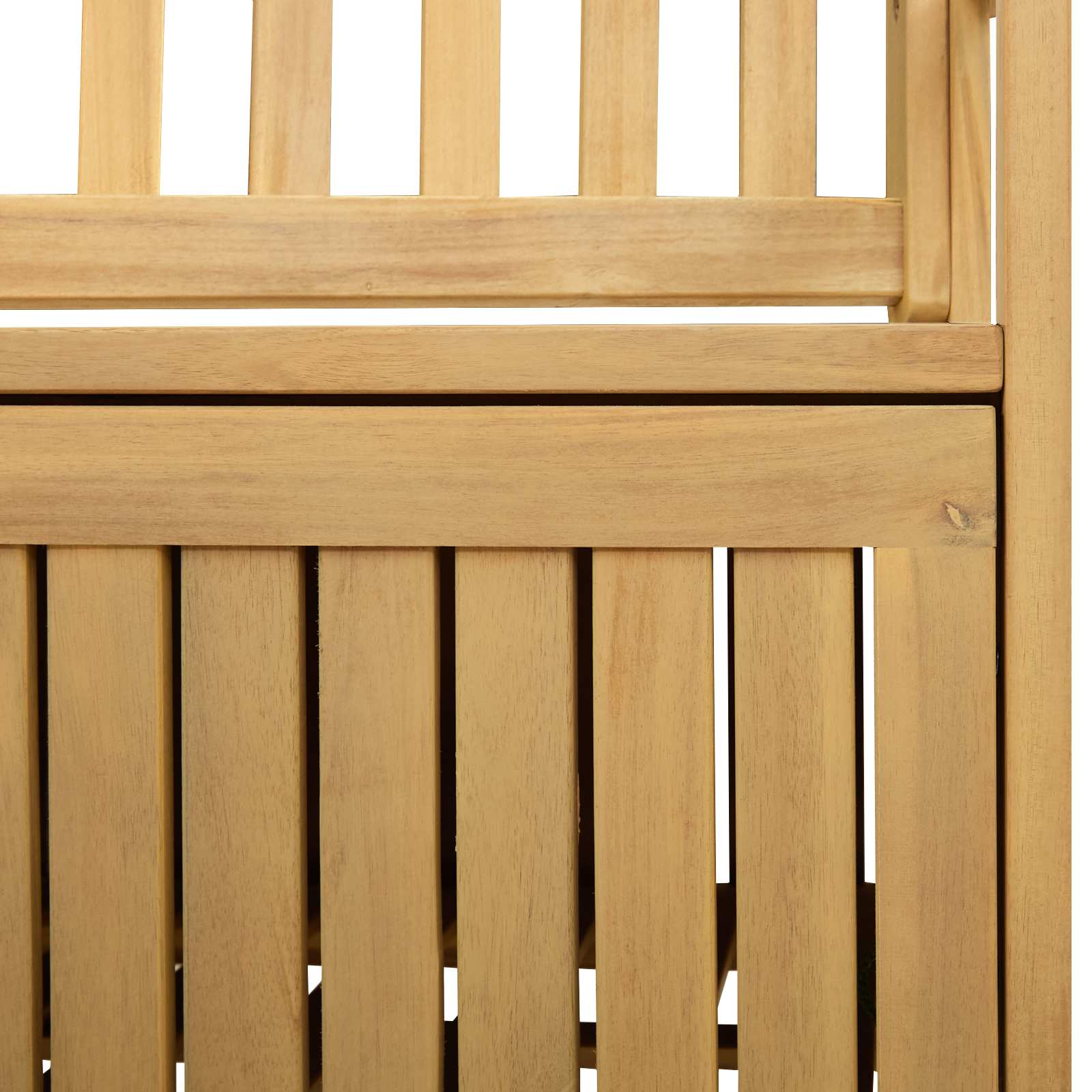 Úložná Lavice 2 -Seater 120 X 63 X 84 Cm Masivní Akácie