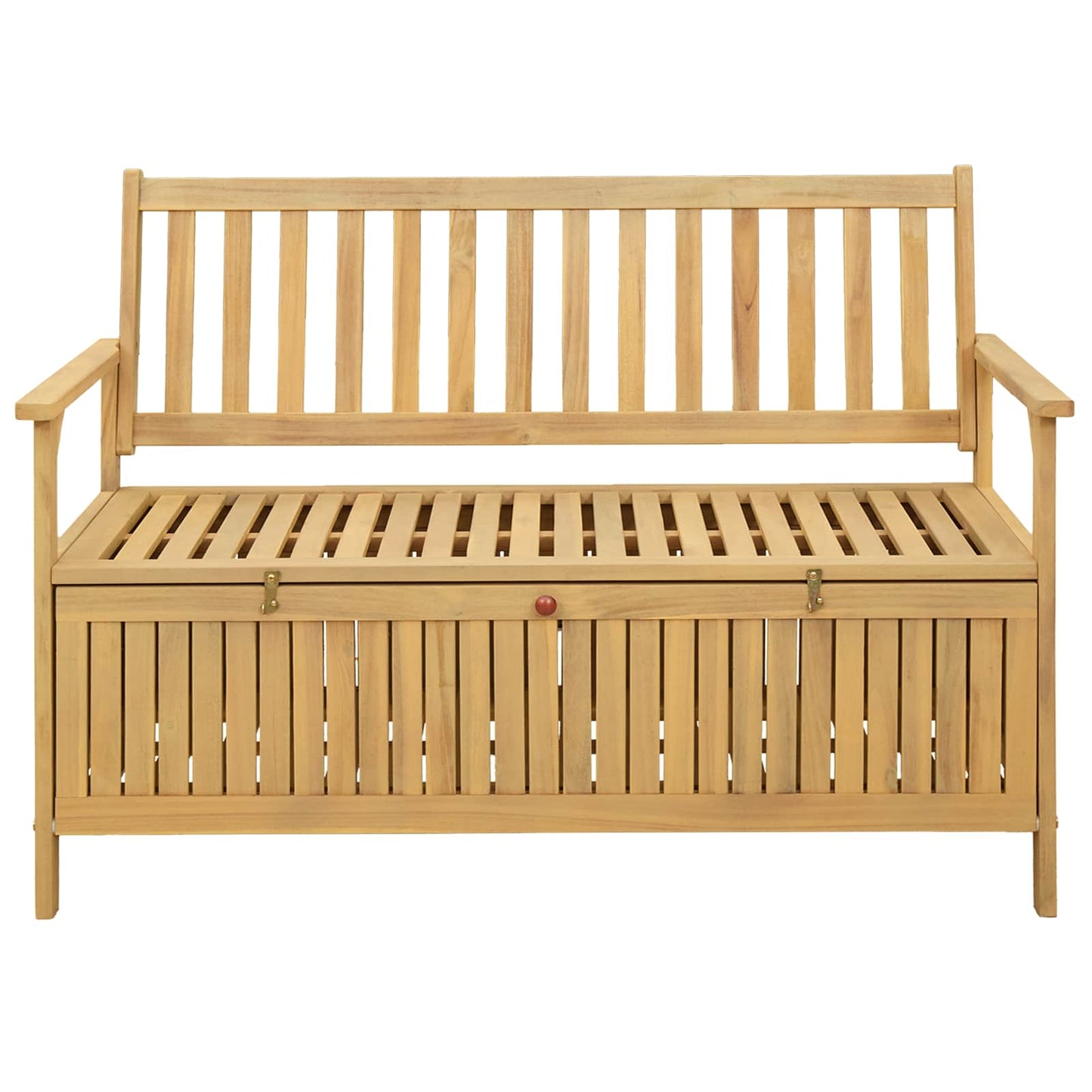 Úložná Lavice 2 -Seater 120 X 63 X 84 Cm Masivní Akácie