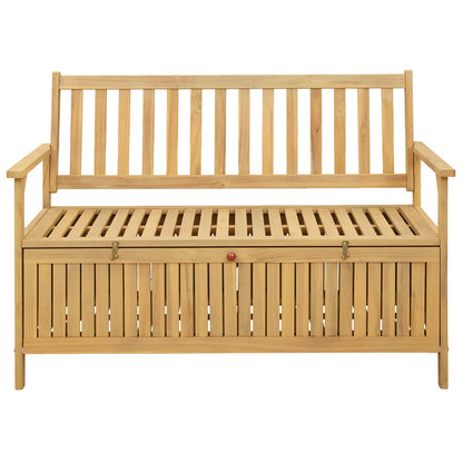 Úložná Lavice 2 -Seater 120 X 63 X 84 Cm Masivní Akácie