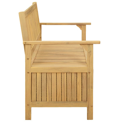 Úložná Lavice 2 -Seater 120 X 63 X 84 Cm Masivní Akácie