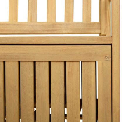 Úložná Lavice 2 -Seater 148 X 63 X 84 Cm Masivní Akácie