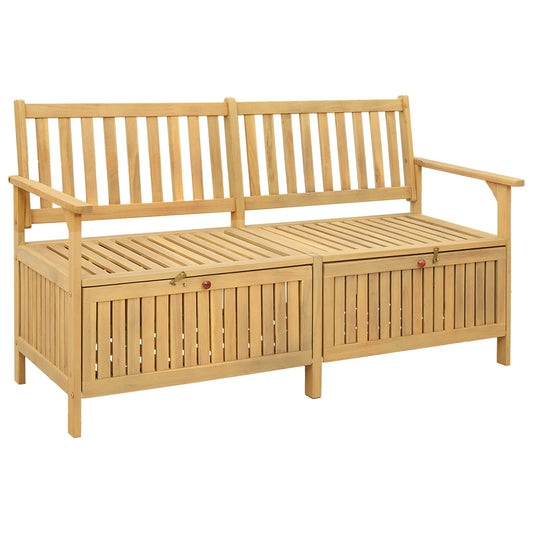 Úložná Lavice 2 -Seater 148 X 63 X 84 Cm Masivní Akácie