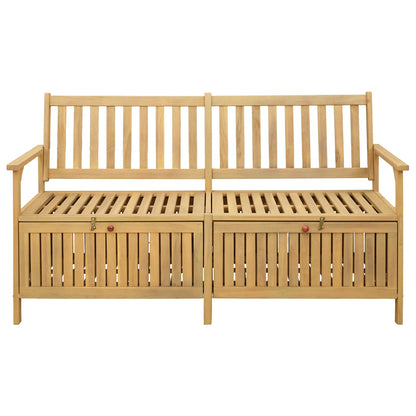 Úložná Lavice 2 -Seater 148 X 63 X 84 Cm Masivní Akácie