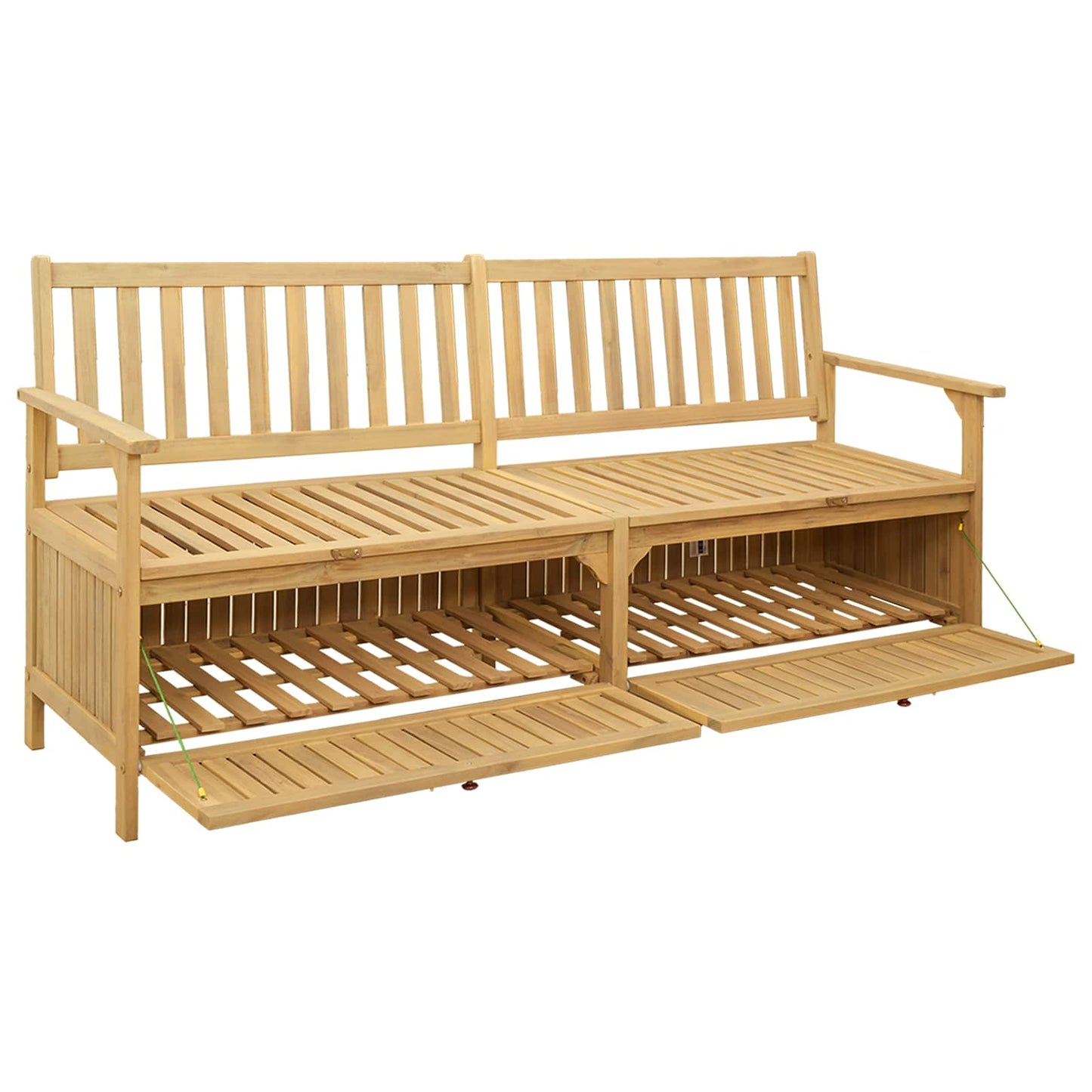 Úložná Lavice 2 -Seater 170 X 63 X 84 Cm Masivní Akácie